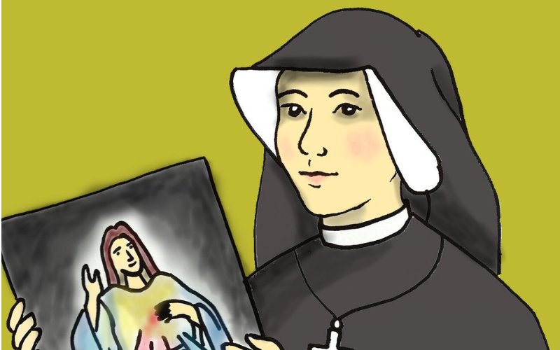 svatá Faustyna, ilustrace A.Krejčí