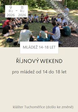 Víkend pro mládež 9.-11.10. 2026