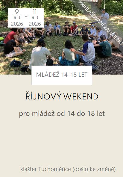 Víkend pro mládež 9.-11.10. 2026