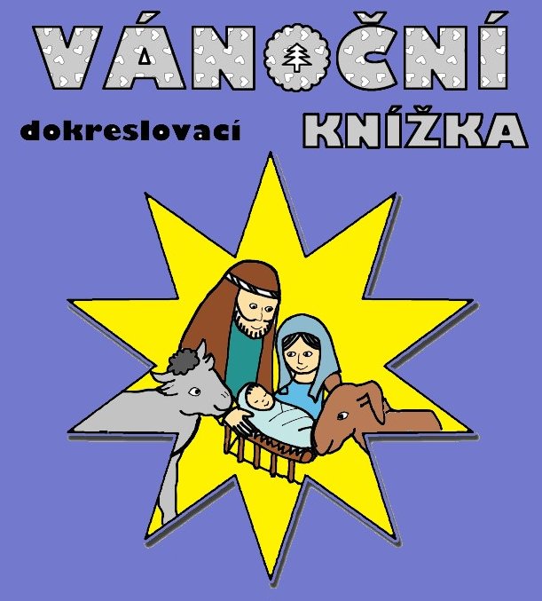 Vánoční dokreslovací knížka pro děti (předškolní věk - 2. třída)