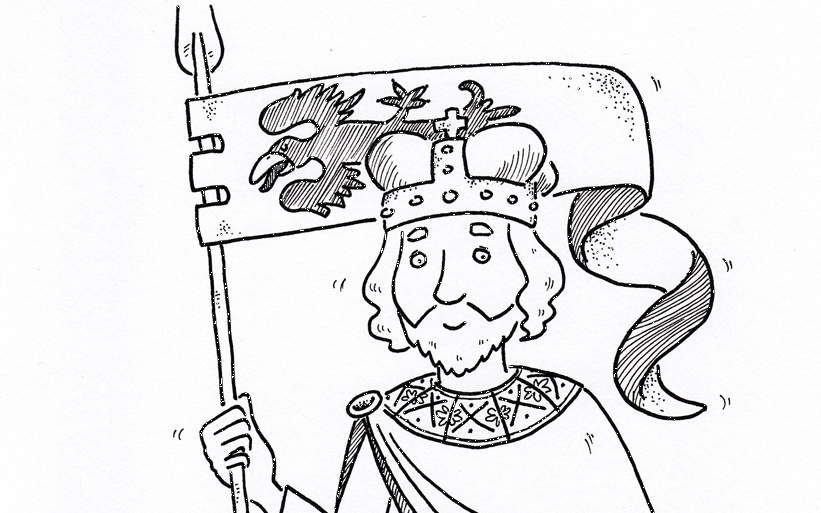 Svatý Václav - omalovánka, Ilustrace: Soňa Häusl-Vadová