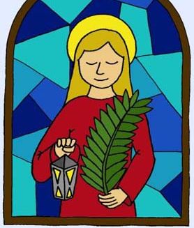 Prosincoví světci - šablony na sklo