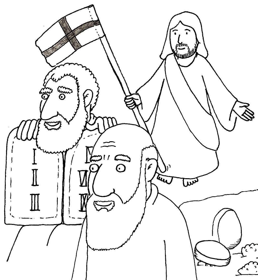 Abrahám, Mojžíš a Ježíš