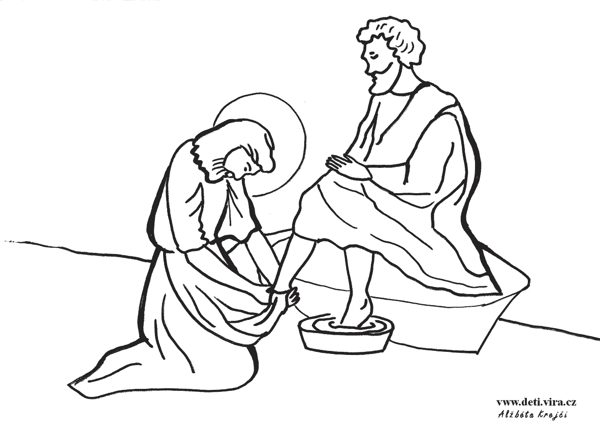 Ježíš umývá nohy Petrovi