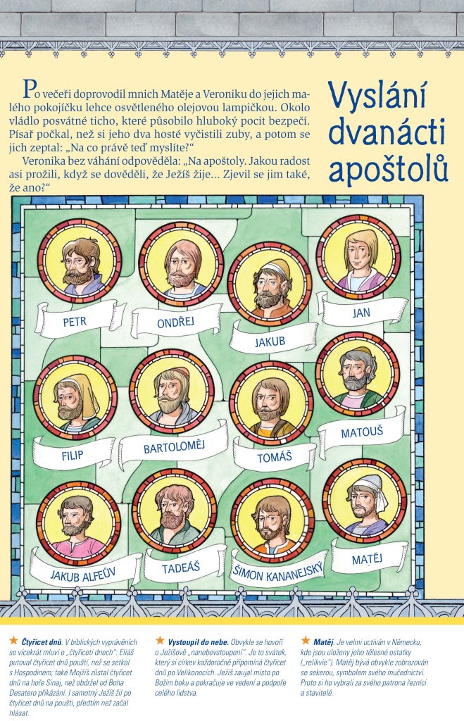 Katedrála moudrého písaře - vyslání apoštolů