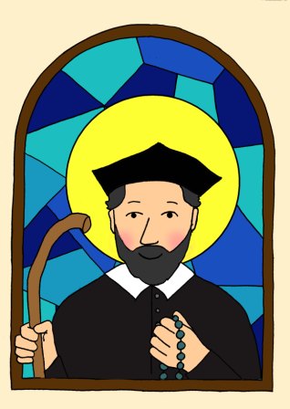 vitráž svatý Filip Neri