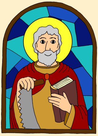 vitráž svatý Šimon