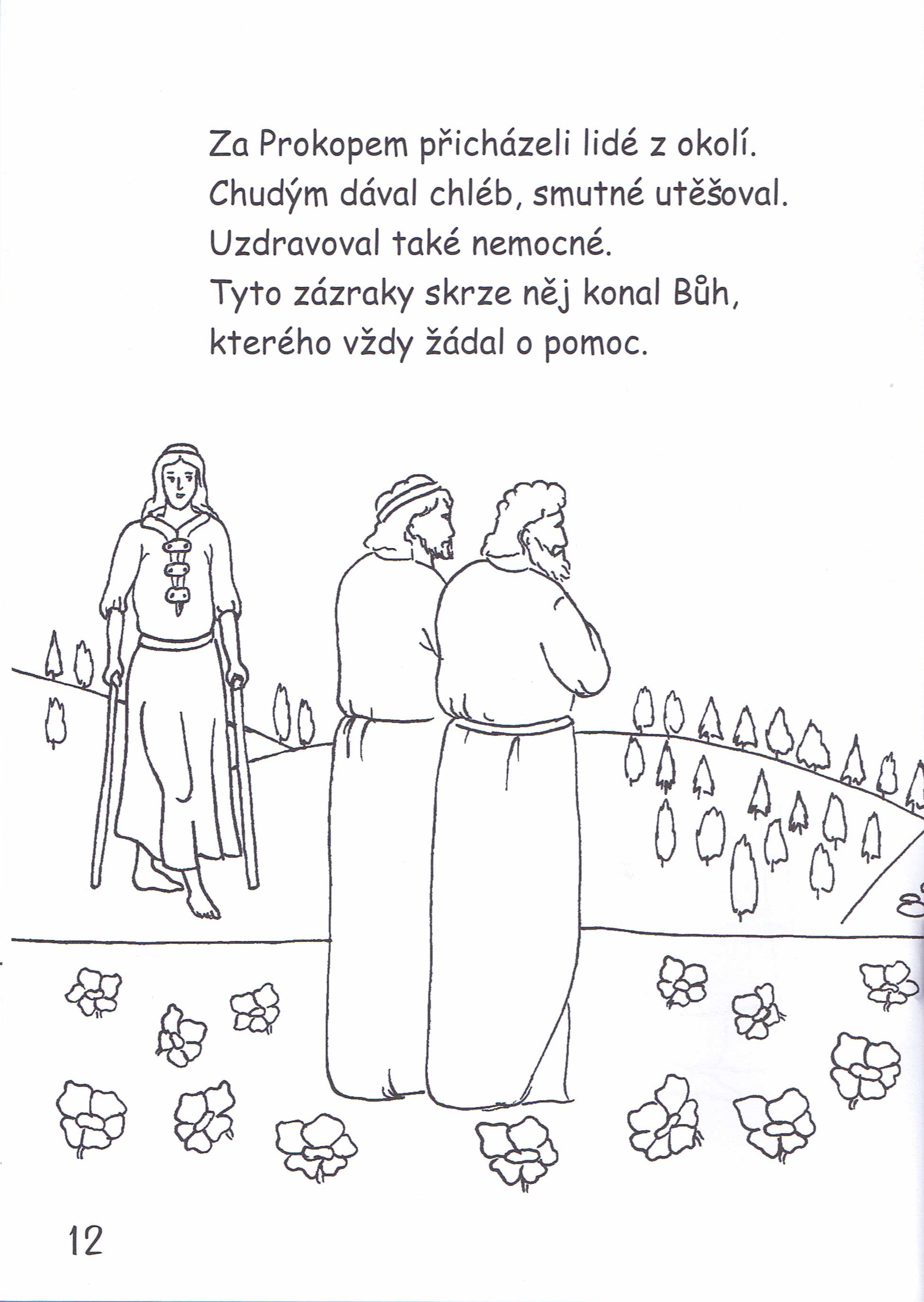omalovánka sv. Prokop