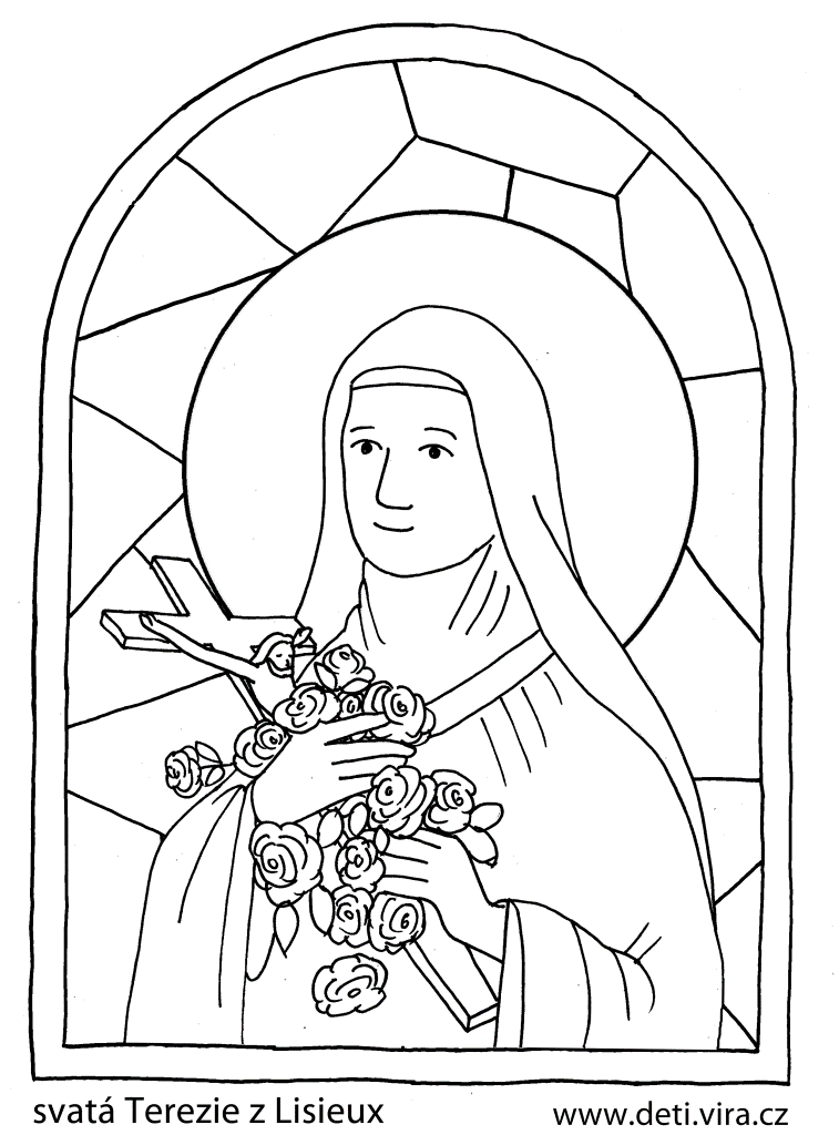 vitráž sv. Terezie z Lisieux